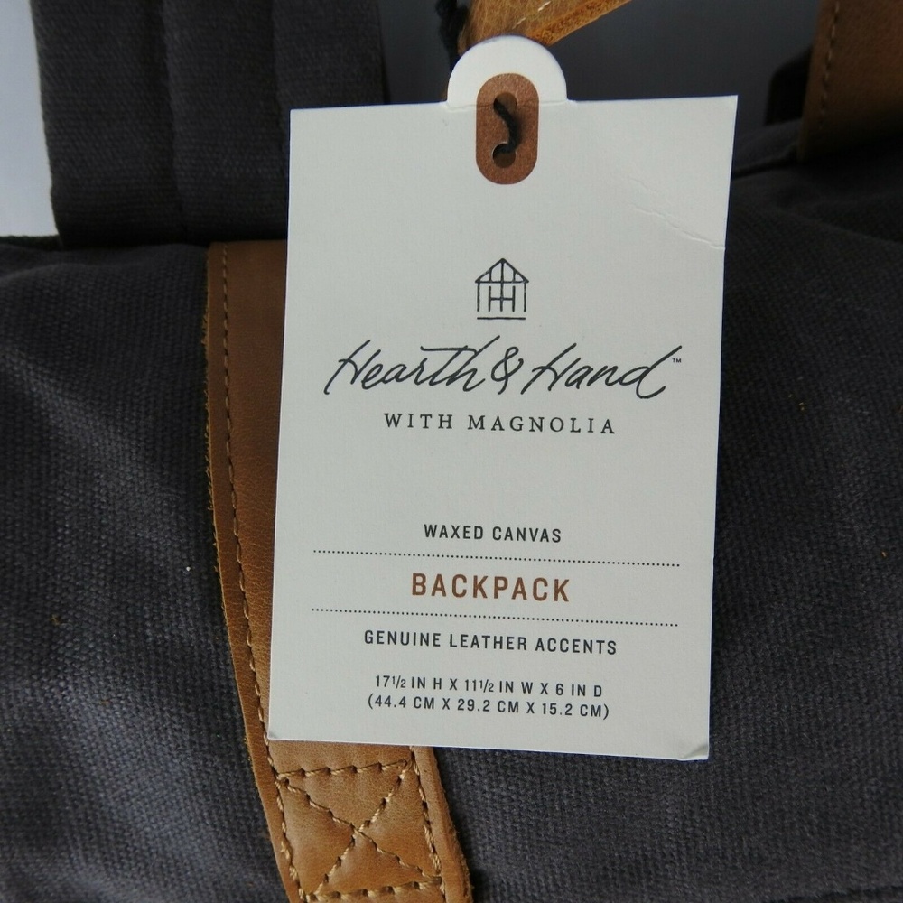 Waxed Canvas & Leather Bag Roll Top - Picture 8 of 8
